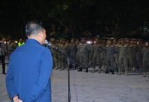 Sekdako Pekanbaru Pimpin Apel Persiapan Penegakan Trantibum