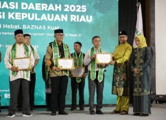 BRK Syariah Tanjungpinang Terima Penghargaan Baznas Award 2025