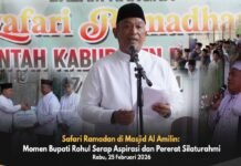 Bupati Rohul Serap Aspirasi Sekaligus Safari Ramadhan di Masjid Al Amilin