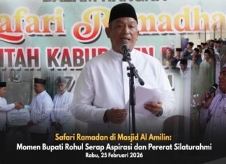 Bupati Rohul Serap Aspirasi Sekaligus Safari Ramadhan di Masjid Al Amilin