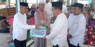 Pemkab Rohul Safari Ramadan di Masjid Al-Falah Desa Kembang Damai