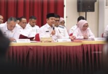 Rapat Bersama Gubernur, Pemkab Rohul Komitmen Jaga Stabilitas Harga Bahan Pokok Jelang Idul Fitri