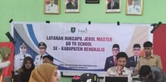 Disdukcapil Bengkalis kembali Jemput Bola Perekaman KTP-el di SMAN 3 Bengkalis