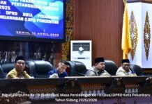DPRD Pekanbaru Paripurna Penetapan Pansus Pembahasan LKPJ Pemko tahun 2025