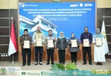 Bengkalis Kembali Raih Opini WTP Ke-13, Ketua DPRD Hadiri Penyerahan LHP