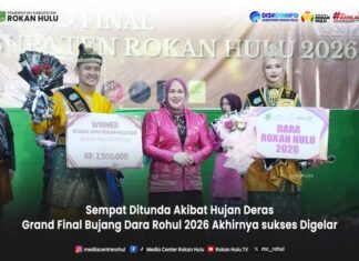 Sempat Ditunda Akibat Hujan Deras, Grand Final Bujang Dara Rohul 2026 Akhirnya Sukses Digelar.