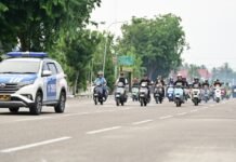 Bupati Bengkalis Lepas Pawai dan Pembagian Gebyar Scooter Lancang Kuning