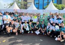 Lewat Riau Bhayangkara Run, BRK Syariah Kampanyekan Gaya Hidup Sehat dan Literasi Keuangan Syariah