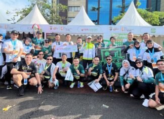 Lewat Riau Bhayangkara Run, BRK Syariah Kampanyekan Gaya Hidup Sehat dan Literasi Keuangan Syariah