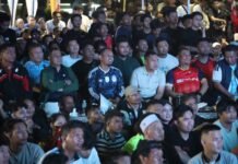 Tutup Festival Rakyat, Kodam XIX Tuanku Tambusai Nobar Piala Dunia Bersama Ribuan Warga
