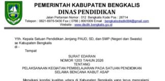 Kualitas Udara Tidak Sehat, Pelajar di Bengkalis Belajar Daring