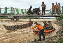 Motor Ditinggal, Pria Misterius Melambaikan Tangan Lalu Hilang Disapu Arus Sungai Kampar