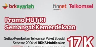 Rayakan HUT RI, BRK Syariah Beri Bonus Pulsa Rp17 Ribu