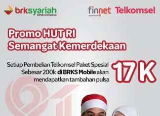 Rayakan HUT RI, BRK Syariah Beri Bonus Pulsa Rp17 Ribu
