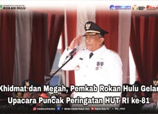 Khidmat dan Megah, Pemkab Rohul Gelar Upacara Puncak Peringatan HUT RI ke-81