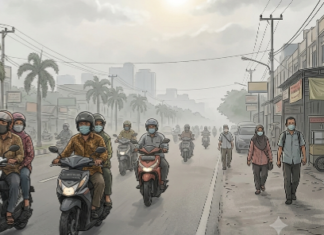 Kualitas Udara Pekanbaru Selasa Pagi Sangat Tidak Sehat, PM2.5 Capai 143,4 µg/m³