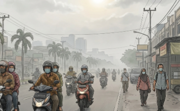 Kualitas Udara Pekanbaru Selasa Pagi Sangat Tidak Sehat, PM2.5 Capai 143,4 µg/m³