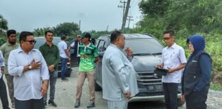 Afni Zulkifli Pantau Langsung Perbaikan Jalan