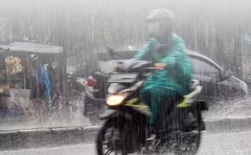 Hujan Berpotensi Guyur Sebagian Besar Riau Sore hingga Malam